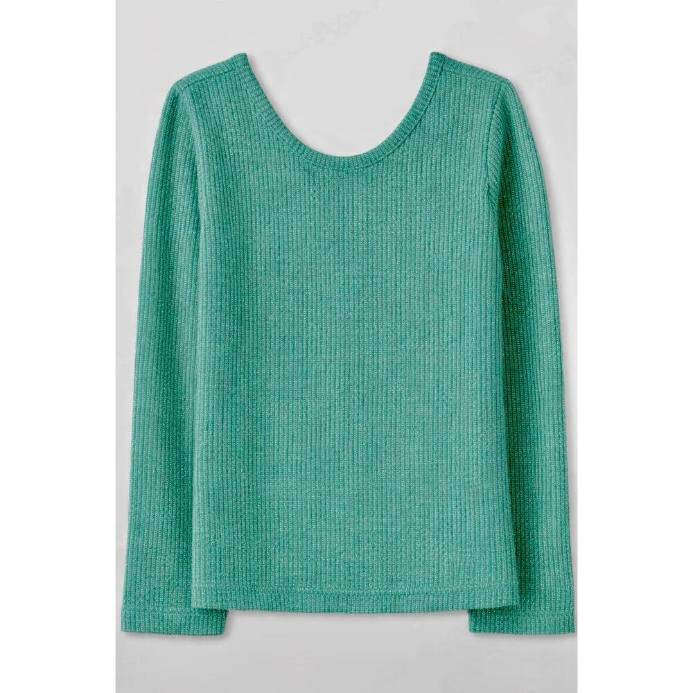 $32 Hanna Andersson Sparkle Long Sleeved Tee - Sz 5 - green
